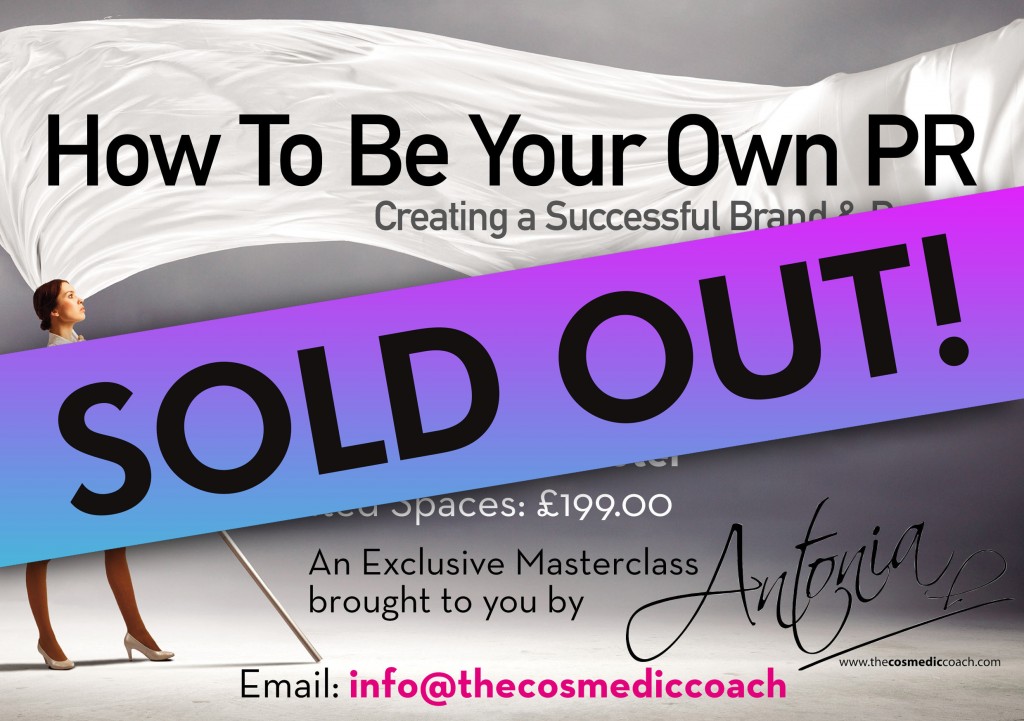 How To Be Your Own PR poster_sold out