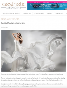 Antonia Mariconda safety in beauty white party 2015